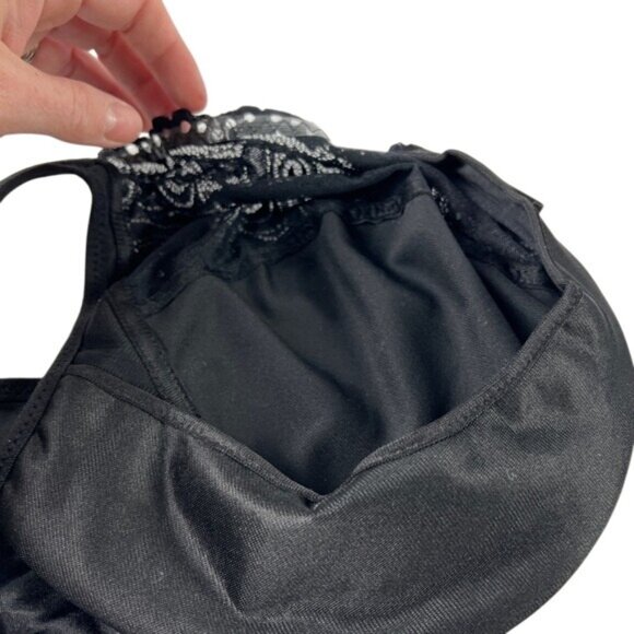 NWOT Glamorise Elegance Plunge Wired Bra 48DD Front Closure D1 928 - Picture 4 of 7